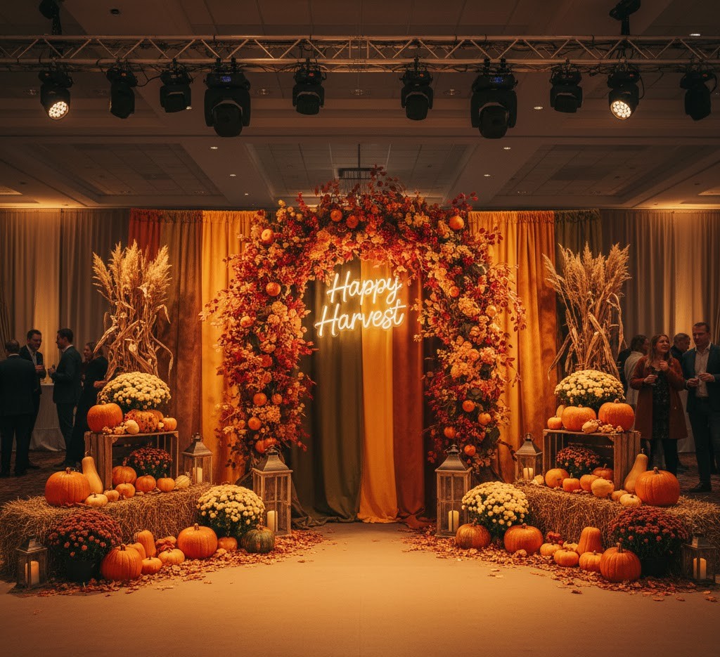 Autumn harvest photo zone