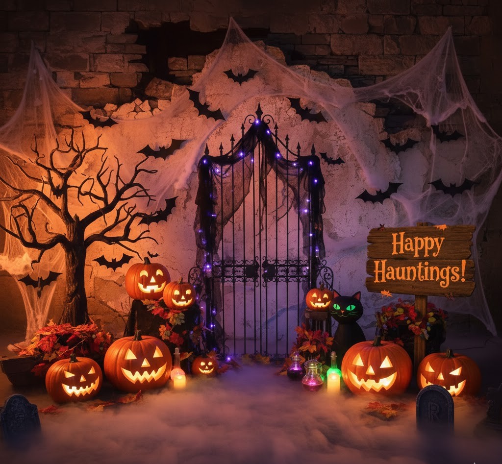 Halloween themed backdrop