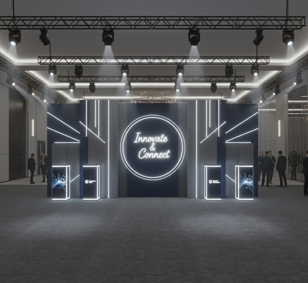 Corporate event photo zone