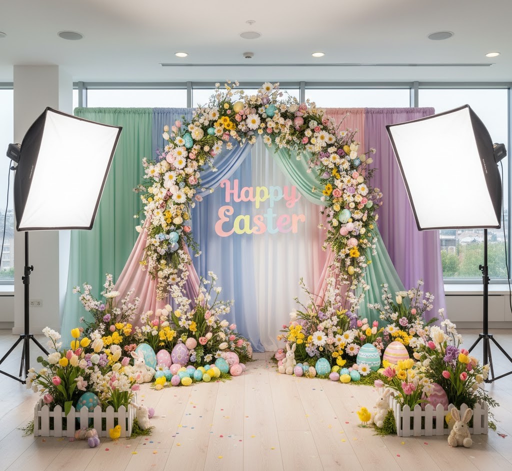 Easter themed photo zone
